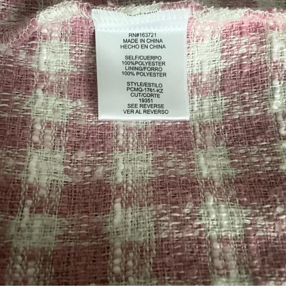 NWT BeBop Pink and White Tweed Mini Dress Sz S - Picture 5 of 6